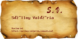 Sélley Valéria névjegykártya