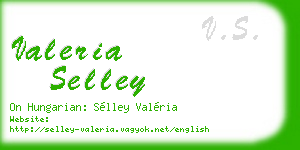 valeria selley business card